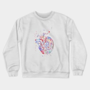 Brain and heart Crewneck Sweatshirt